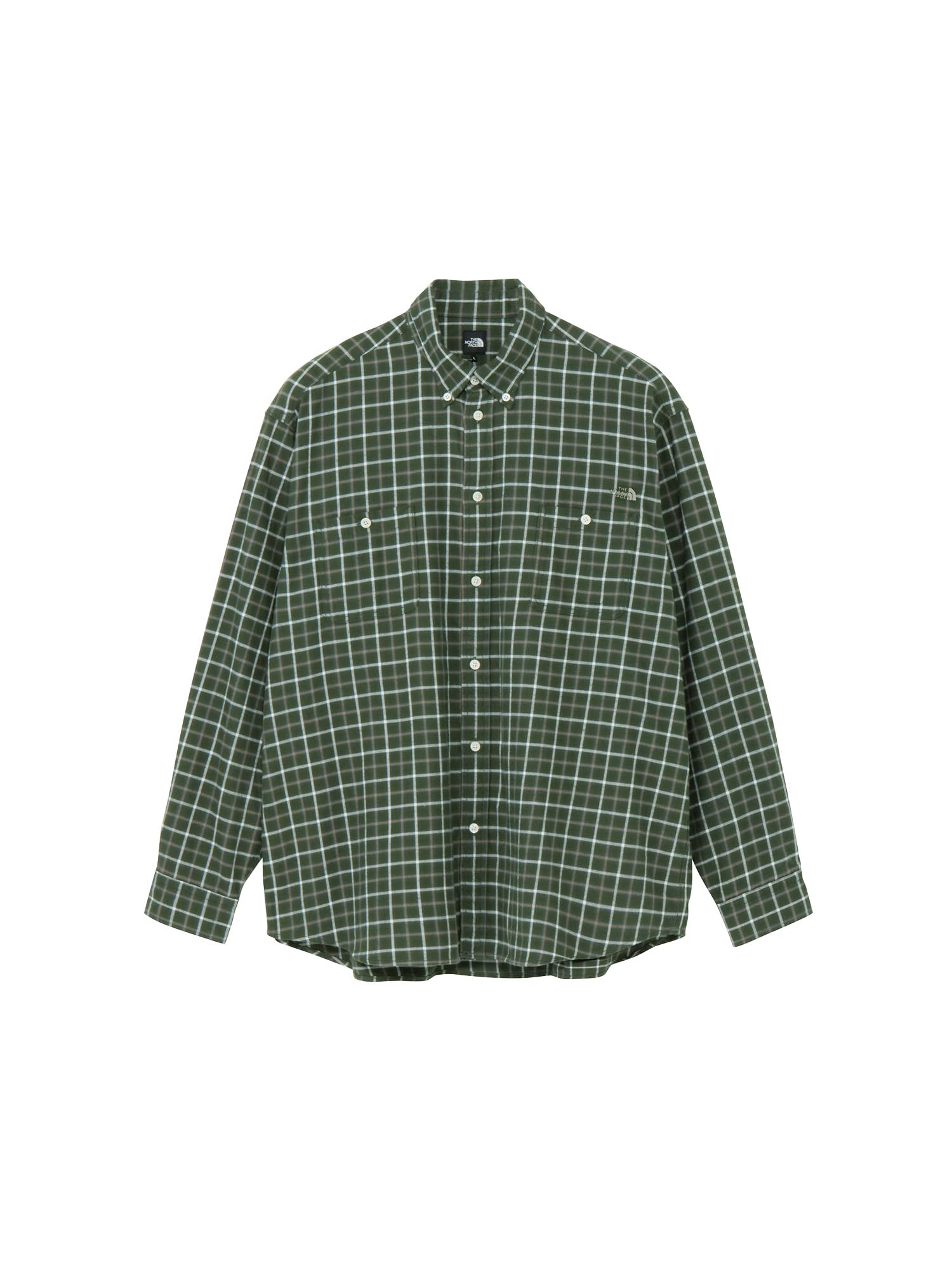 

The North Face Frostforge Flannel Plaid Long Size S Shirt, Alpine/Off-White Check, Sleeve,