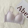 Hollow Seamless Push Up Gathering Bra For Women Comfortable Fixed Cup Breast Support