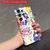 2DFlat Samsung Phone Case Happy Characters Collage Phone Case Applicable To Galaxy S22 S23 S24 S25ULTRA S26 A12 A13 A14 A15 A16 A34 A35 A54 A55
