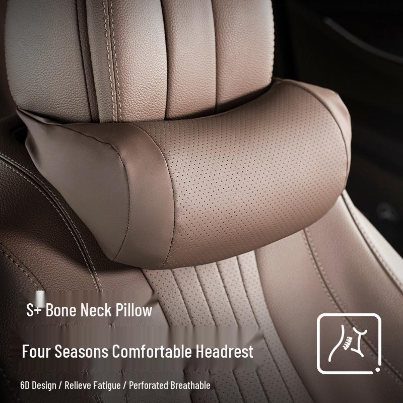 

Car Neck Pillow & Lumbar Support Cushion, All-Season Car Interior Accessory - Fits Most Models Volcanic Red, 1 headrest