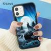 Krajews Animal The Wolf Howl Soft Phone Case Cover For IPhone 18 17 Air 16 15 14 plus 11 12 13 pro max coque Shell Fundas