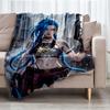 Jinx Theme Printed Blanket - Perfect for Couch, Bed, Travel & Outdoor Use | Machine Washable, Cozy & Durable.
