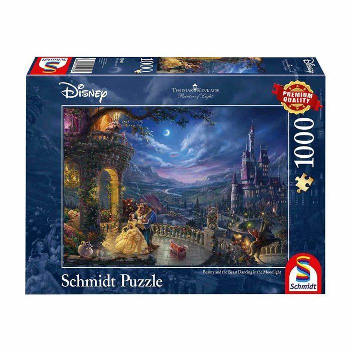 Puzzle 1000 pièces : la belle et la bête, disney