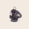 Bunny Keychain Plush With Flower Print For Bag Pendant Decoration Gift Kids