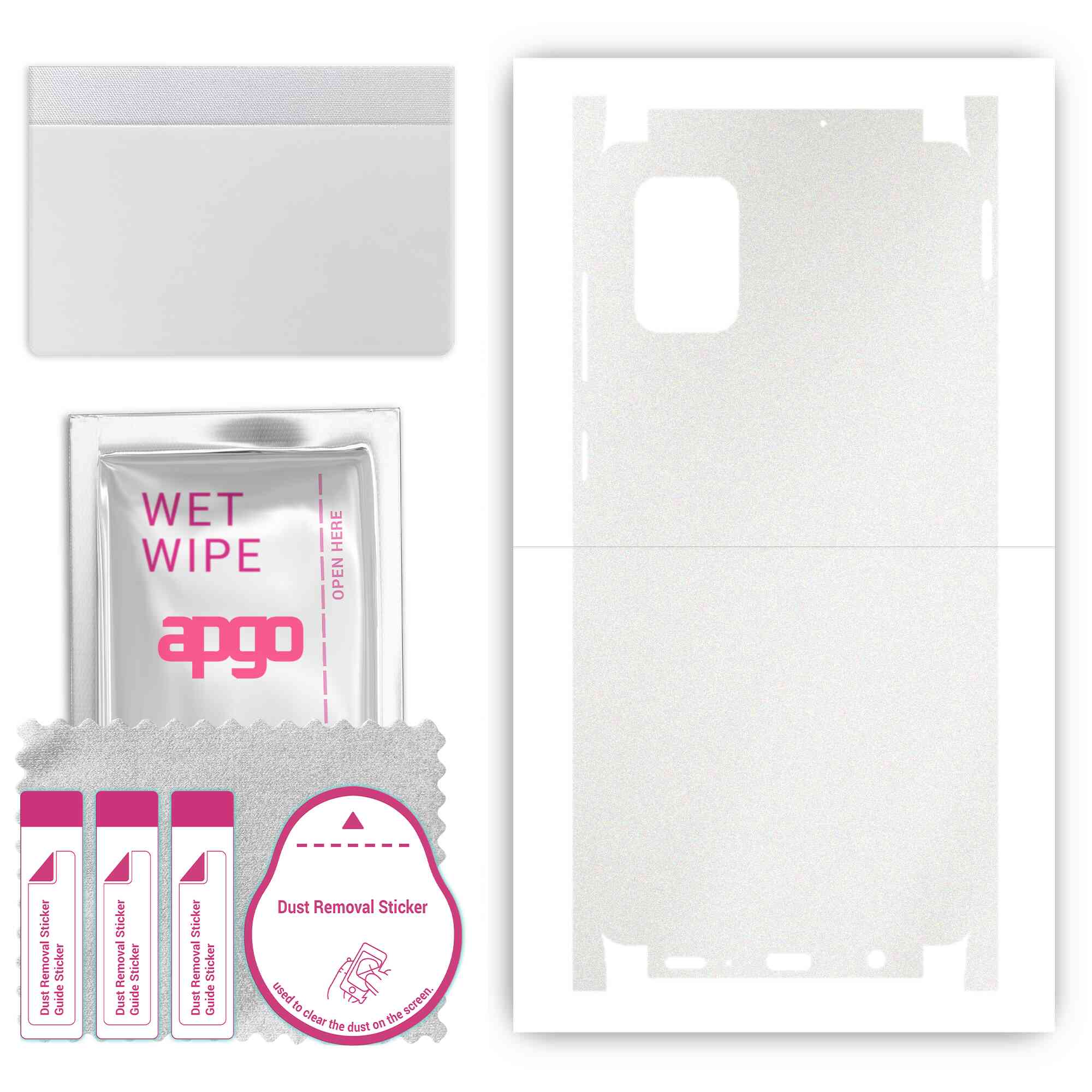 

Apgo Protective Skin Sticker for the back+sides compatible with Samsung Galaxy A71, Full Wrap Film, Foil, Vinyl - Pattern Matte Transparent