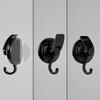 Suction Cup Hooks 2 Pack Matte Black Heavy Duty Wall Hanger Hooks