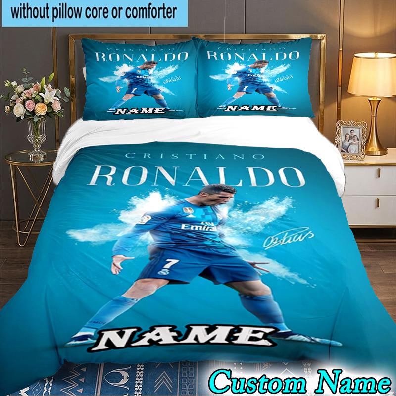 Custom Name 3PCS Powerful Player Seven Heart Bedding Set, Bedding Set Including 1pc Duvet Cover And 2pcs Pillowcases for Bedroom,Dormitory Gift
