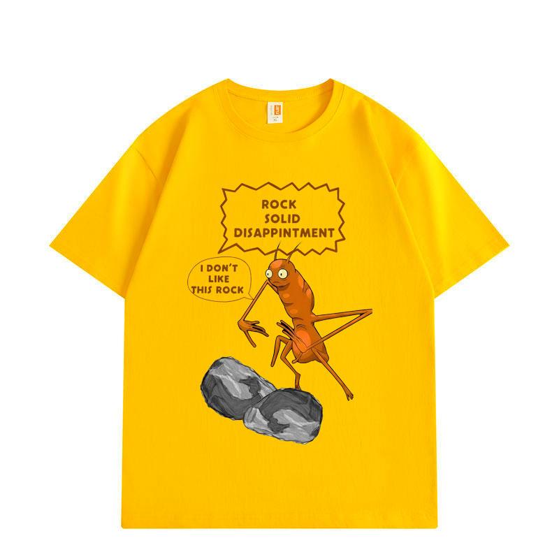 Marcus The Worm I Don't Like This Rock Funny Meme T-shirt High Quality Fashion Oversized T Shirts Unisex Cotton T-shirts