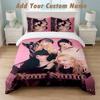 Bedding Set 1 Duvet Cover 2 Pillowcases Aespa Print Soft Bed Linen Bedroom Decor