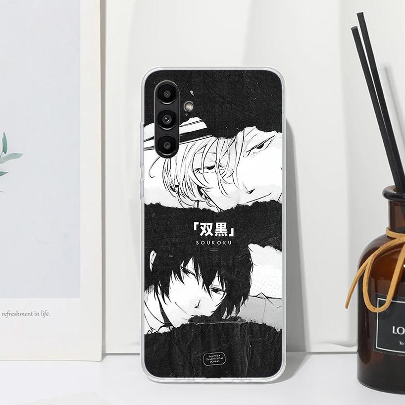 Bungo Stray Dogs Double Black Phone Case For Samsung Galaxy A17 A37 A57 A16 A26 A36 A56 A15 A25 A35 A55 A14 A24 A34 A54 A13 A23