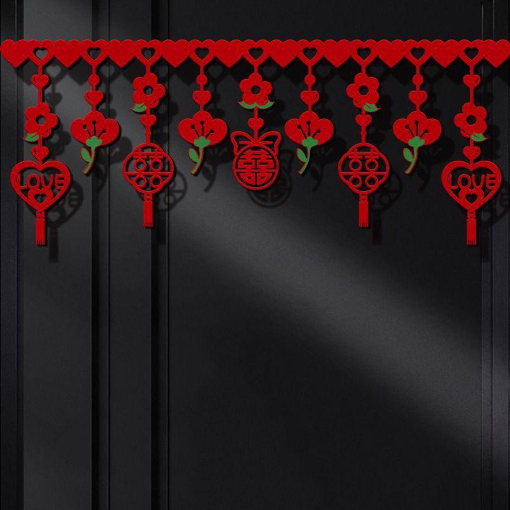 Chinese Style Hanging Banner Non-woven Wall Ornaments Wall Hanging Pendant  Curtains Decor