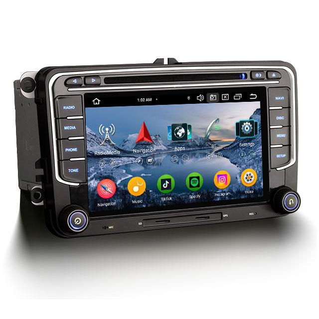 EU Voorraad Erisin ES6735VN Android 14 Head Unit voor Volkswagen met Carplay Ondersteuning Alles-in-één Auto DVD GPS Systeem