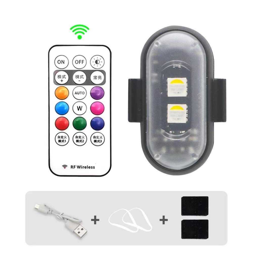 

1-10 шт. 8 цветов Стробоскоп для дрона Светодиодный предупреждающий стробоскоп Вибрационная индукция с управлением для мотоциклетной сигнальной лампы