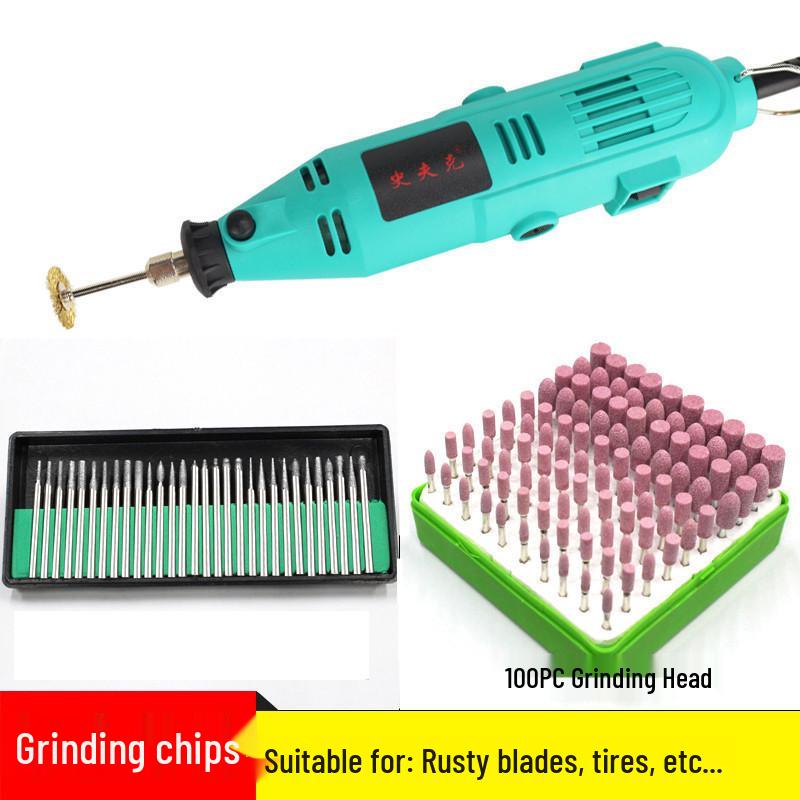 Copper Electric Grinder Pen for Wood, Jade, and Root Carving – Miniature Electric Drill and Grinding Tool