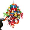 Birds Swing Toys, Parrots Chewing Hanging Perches with Bells Toys for Love Birds Budgie Macaws Cockatiels Parakeets African Grey