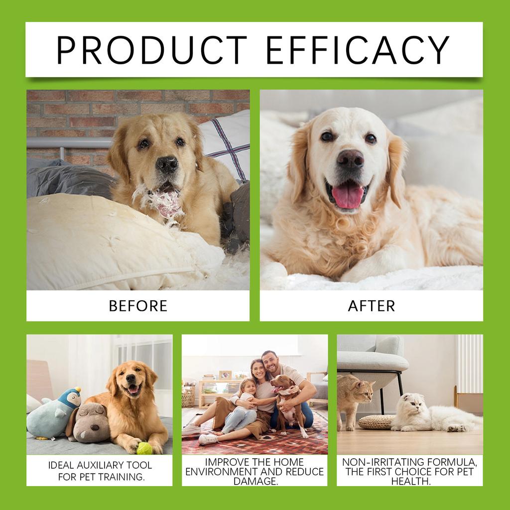 Lo Spray Ferma il Masticare E lo Spray Anti-masticazione per Cani Protegge i Mobili Senza Irritazione 100ML