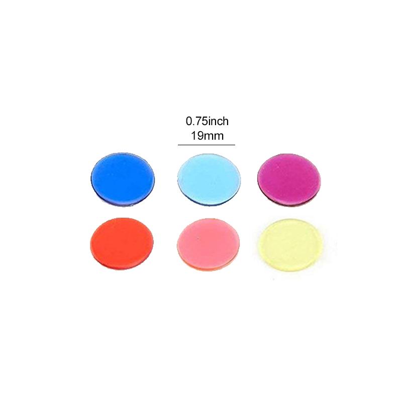 50 100 200 Pezzi 19mm Plastica Gettoni Fai da Te Segnalini Colore Trasparente Monete Gioco da Tavolo Accessori Bingo Monete Gioco Didattico Tmz