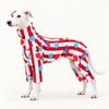 Winter Dog Onesie Striped Cartoon Print High Collar Four-legged Pet Clothes Medium Dogs