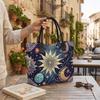 Bohemian Sun Moon Printed Tote Bag Casual Large Capacity Ladies Shoulder Bag