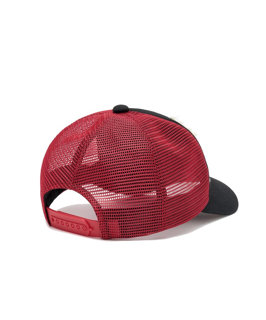PHYPS MOTORCYCLE Riding Bear Mesh Ball Cap Black