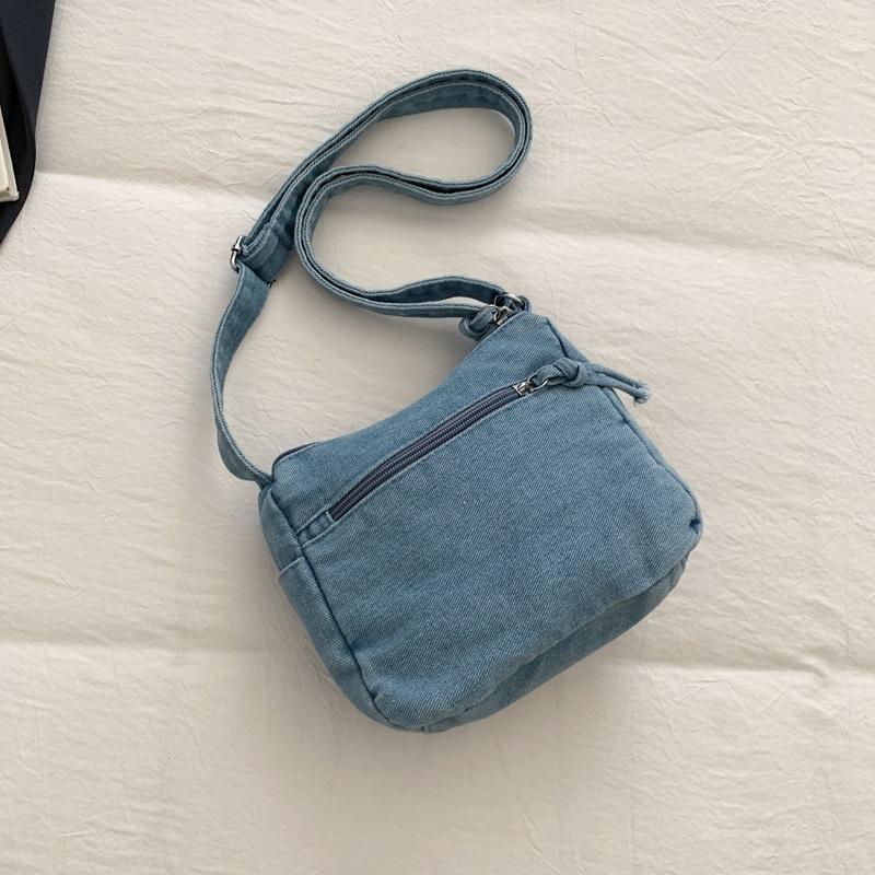 Vintage vyšívaná džínová taška Dámská taška přes rameno Crossbody taška
