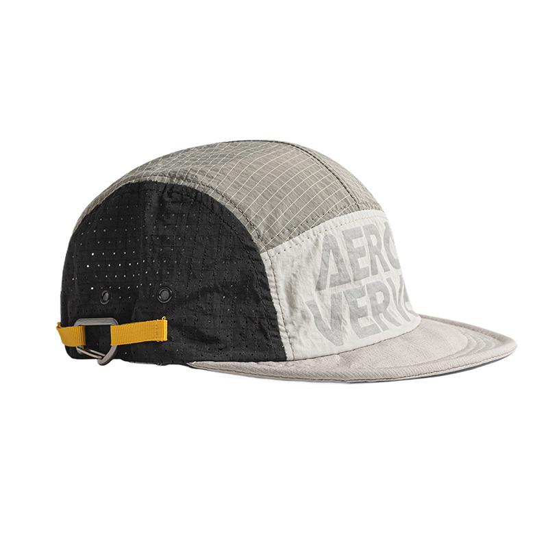 5 Panels Letter-printed Snapback Cap Breathable Quick Dry Waterproof Snapback Caps Soft Top Snapback Cap One Size