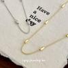 Cuiyan S925 Silver Minimalist Rice Bead Necklace - Women's Fashion Clavicle Chain