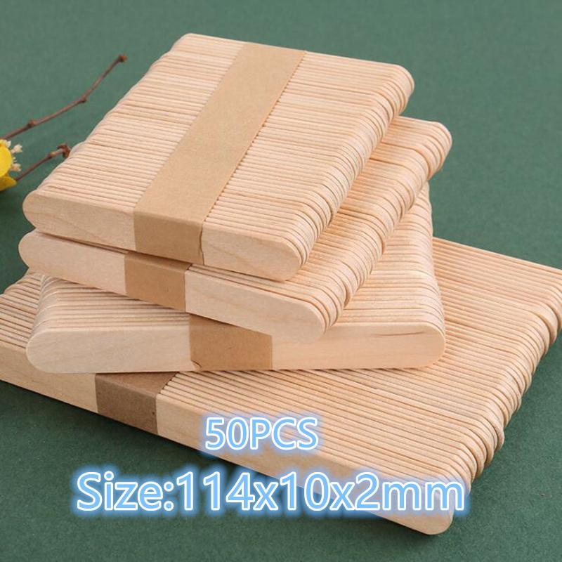 

50pcs 114x10x2mm Wood Paint Mixing Sticks for Building, Mixing, Crafts, Airbrush, and Creating Craft Projects