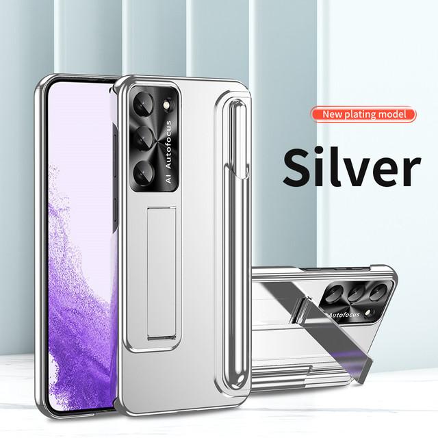 Anti -Fall Camera Protection Kickstand Case For Samsung Galaxy S23 Ultra S 23 Plus 5g S Pen Hard Cover For Samsung S23 Ultra