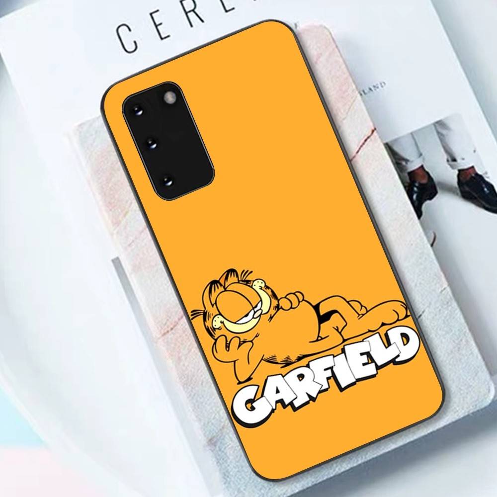 Cartoon G-Garfield Cat Phone Case For Samsung S 24 fe 25 Ultra plus 20 lite 21 30 22 23 24 22 Ultra 5G Fundas