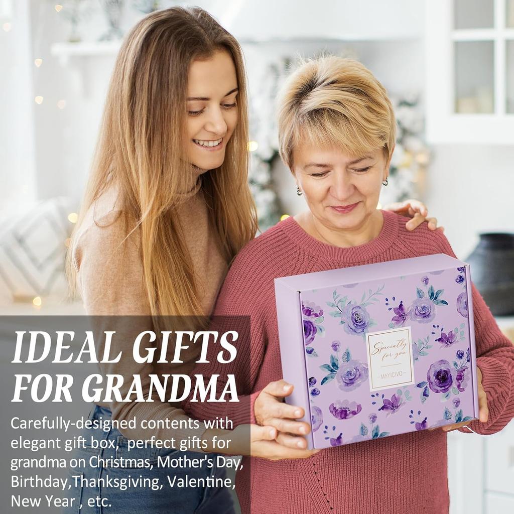 Best Grandma Gifts Valentines Day Gifts for Grandma from Granddaughter Grandchildren Grandkids, Grandma Birthday Gifts Basket for Nana Gigi