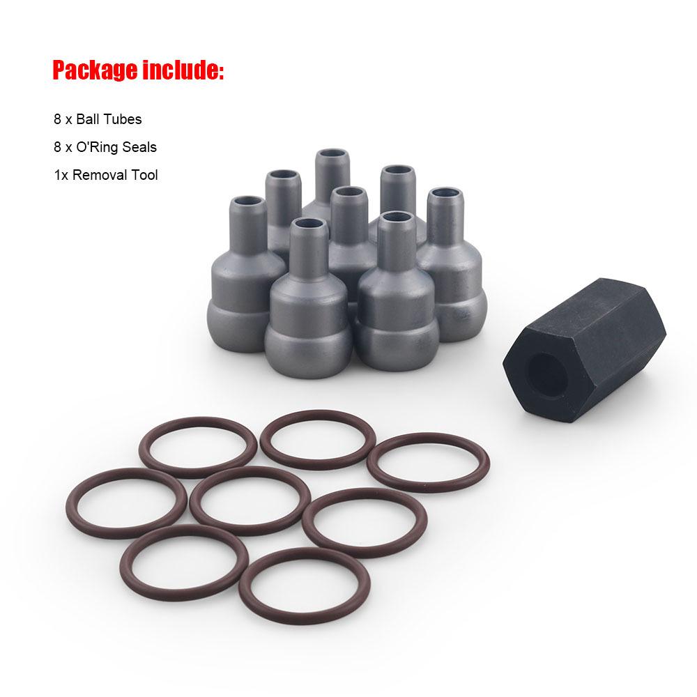 Fuel Rail Ball Tube Repair Kit with O-Rings for Ford 6.0 Power Stroke Diesel Engine