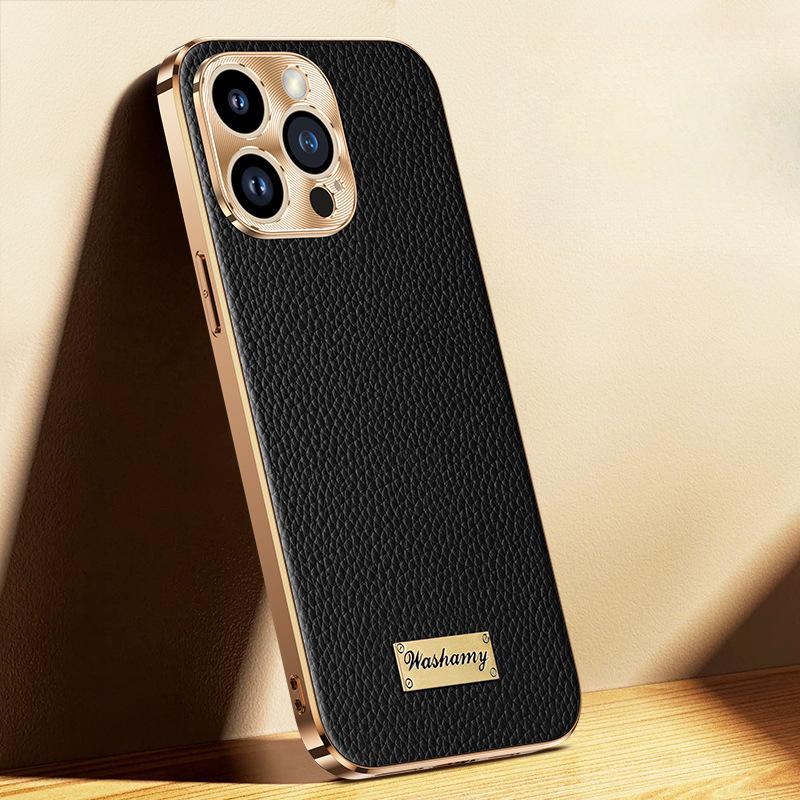 

Чехол для телефона Apple 15promax из высококачественной натуральной кожи, подходит для IPhone14, бизнес-класса, роскошный, 13, противоударный чехол iPhone 16 Pro max 6.9 inch