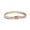Fashion Hip Hop Jewelry Geometric 3*5mm Rectangular Zircon Tennis Bracelet Baguette CZ Tennis Bracelet for Women and Men