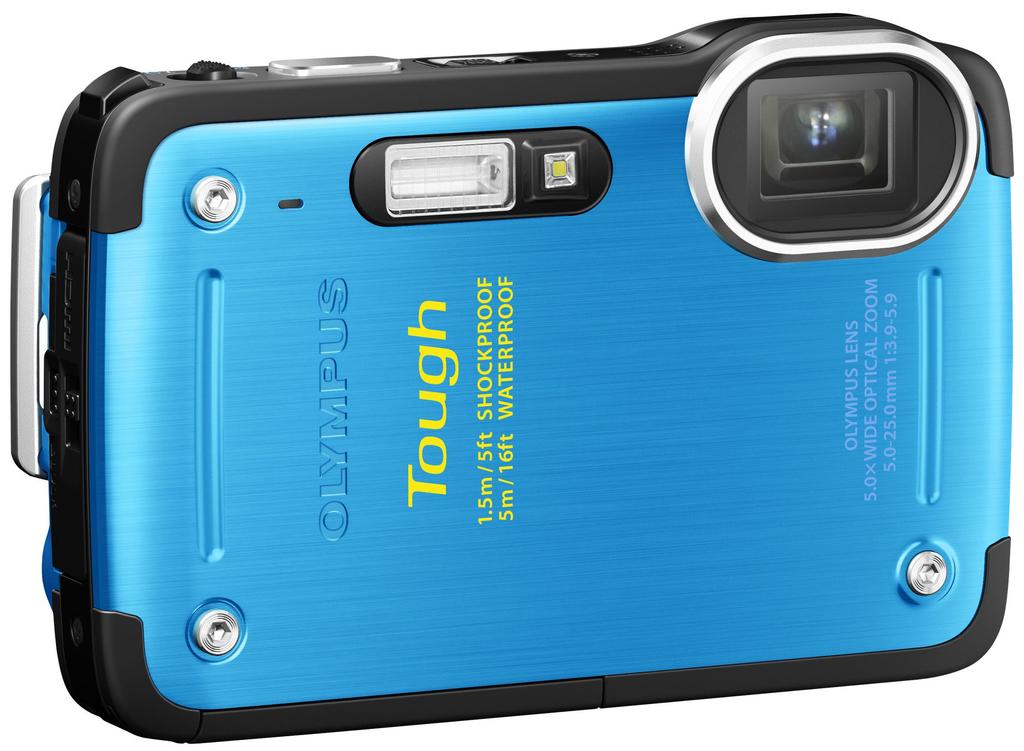 OLYMPUS Digital 12 5m Drop Blue TG-620 Camera, Megapixels, Waterproof, 1.5m Resistant, Back-Illuminated CMOS,
