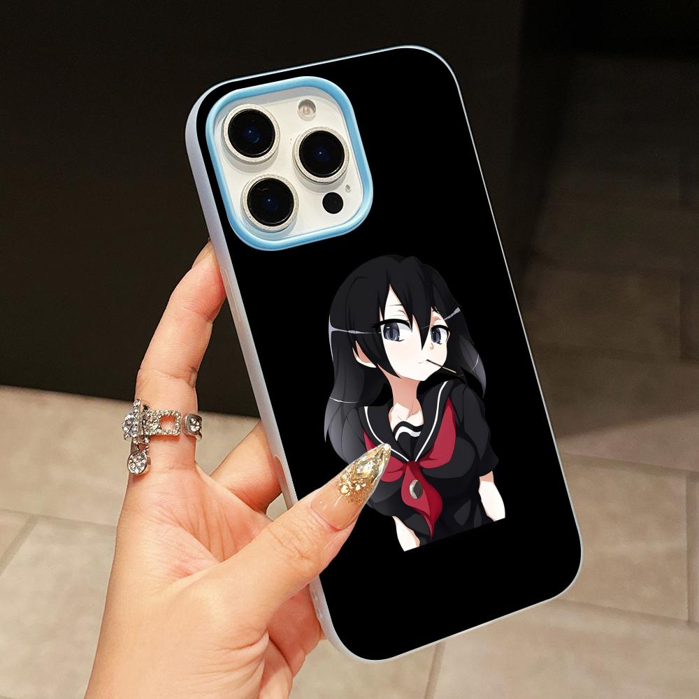 

Akame Kurome Jelly Double layer Light Blue Mobile Phone Case for iPhone 17 16 15 14 13 12 11 Air Pro Max Plus Protective iPhone 14 Pro Max