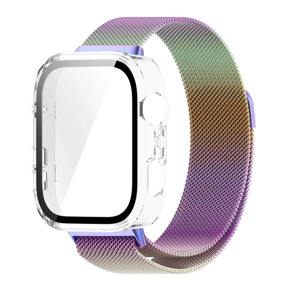 PC-Gehäuse + Metall-Mailänder Armband für Huawei Watch Fit 3/4/4 Pro Displayschutz-Stoßfänger Bequemes Armband für Huawei Watch Fit 4 Pro