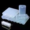 1/3PCS 1 Section/2 Section/4 Section/8 Section 21700 Battery Anti Fall Protection Box 21700 Battery PP Plastic Storage Box