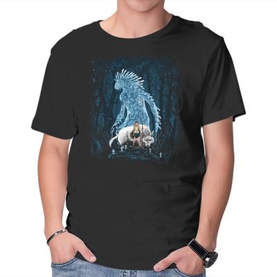 Unisex Crew Neck T-Shirt The Princess In The Forest Graphic Short Sleeve Casual Tee
