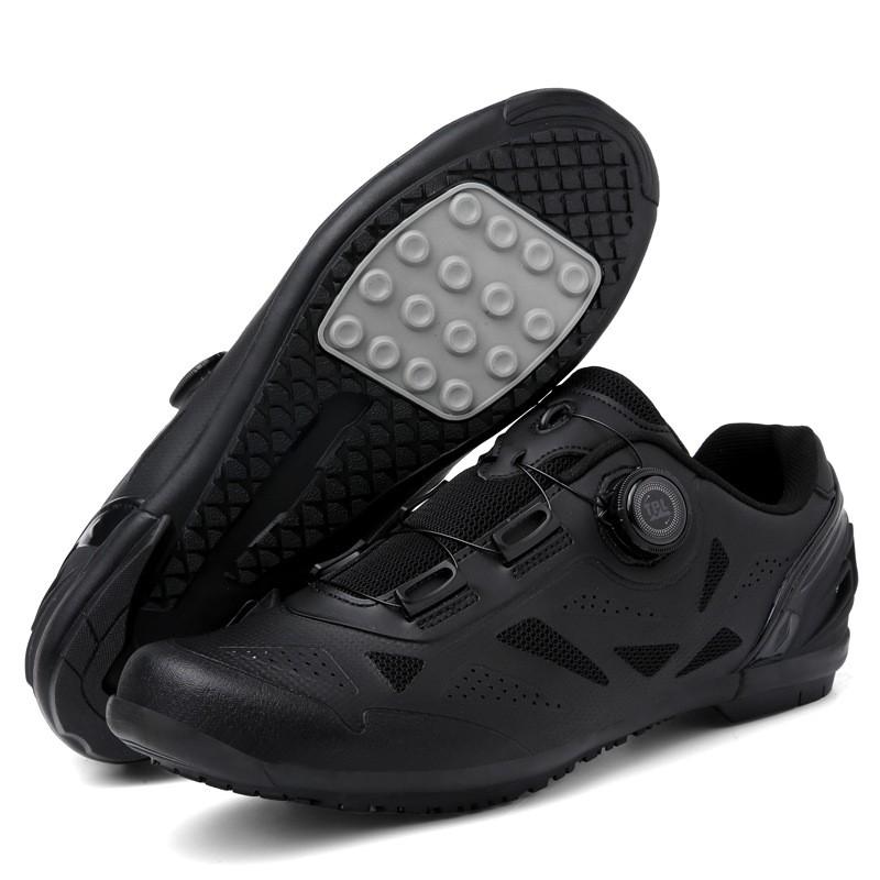 All-Season Mountain Road Cycling Shoes Men Women Breathable Rigid Sole Clipless Compatible