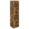 VidaXL Corner Cabinet Smoked Oak 33x33x132 Cm Engineered Wood 816023