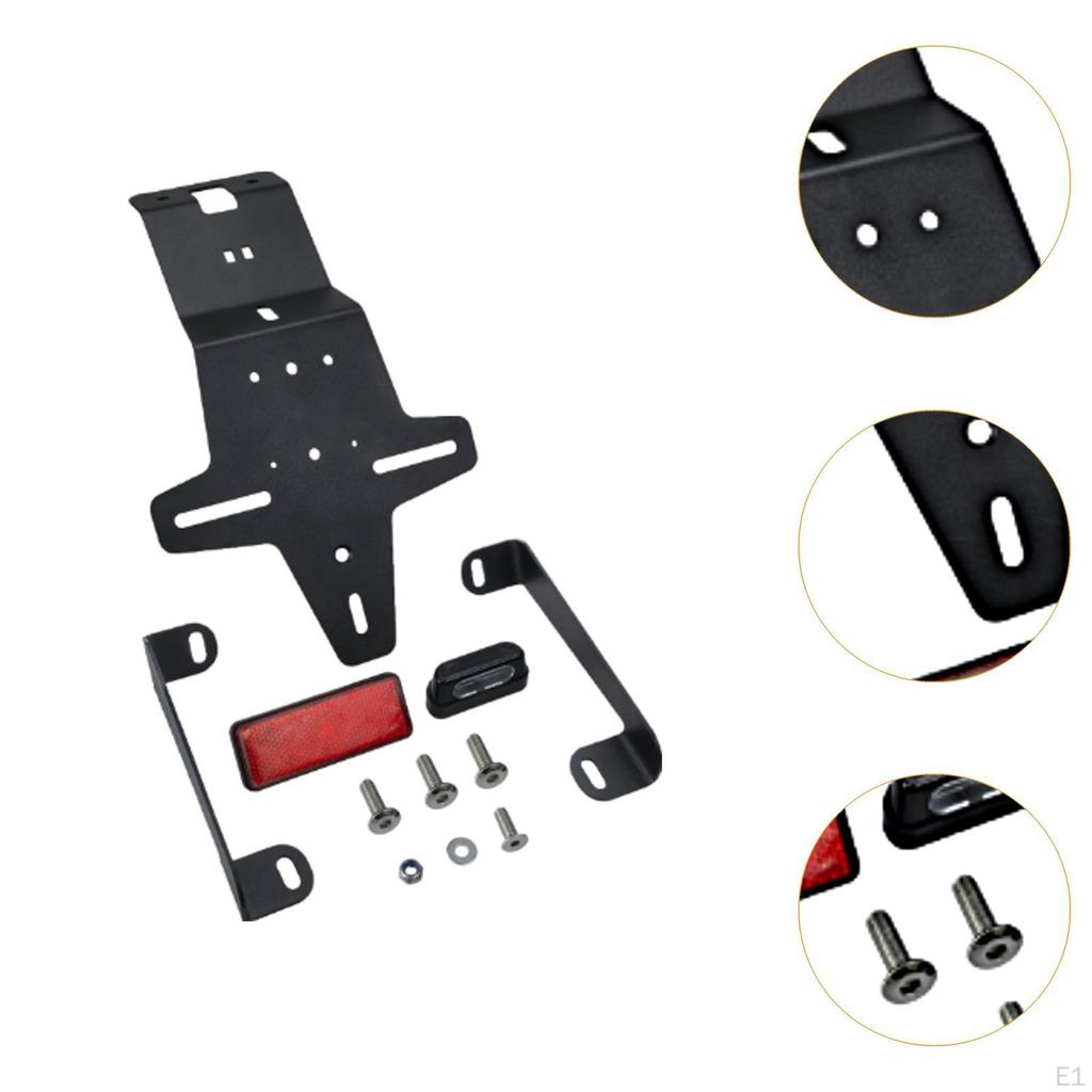 License Plate Holder with Reflective Sheet Convenient Replacement Parts for Crf300L