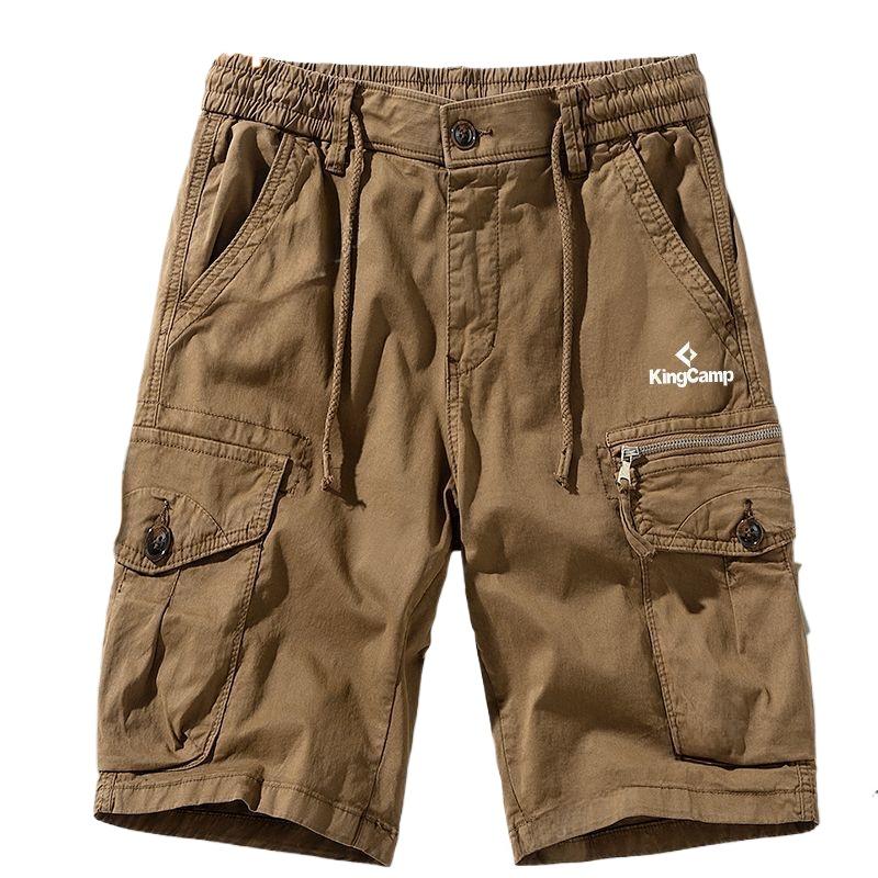 Outdoor Casual Shorts Men's Summer Cotton Tooling Five-point Pants Plus Size Sports Loose Pants