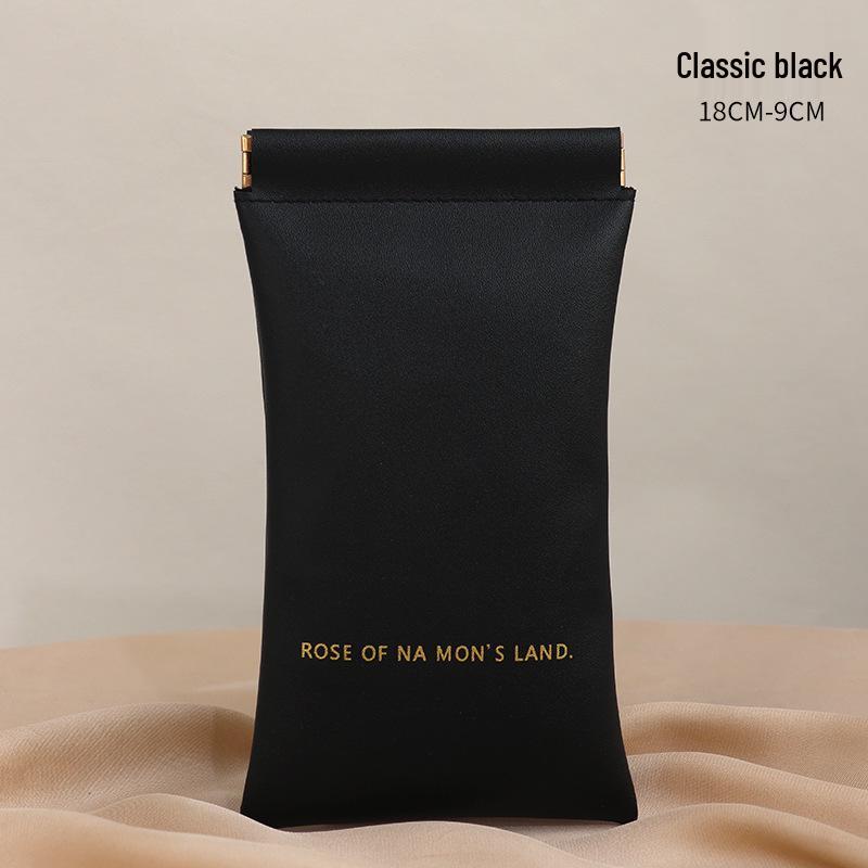 

Portable Lipstick & Data Cable Storage Bag with Auto-Closure for Charger & Earphones