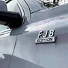 FJB Edition Sticker Car Emblem 3D Raised Letters Decal for Truck Chrome/Black