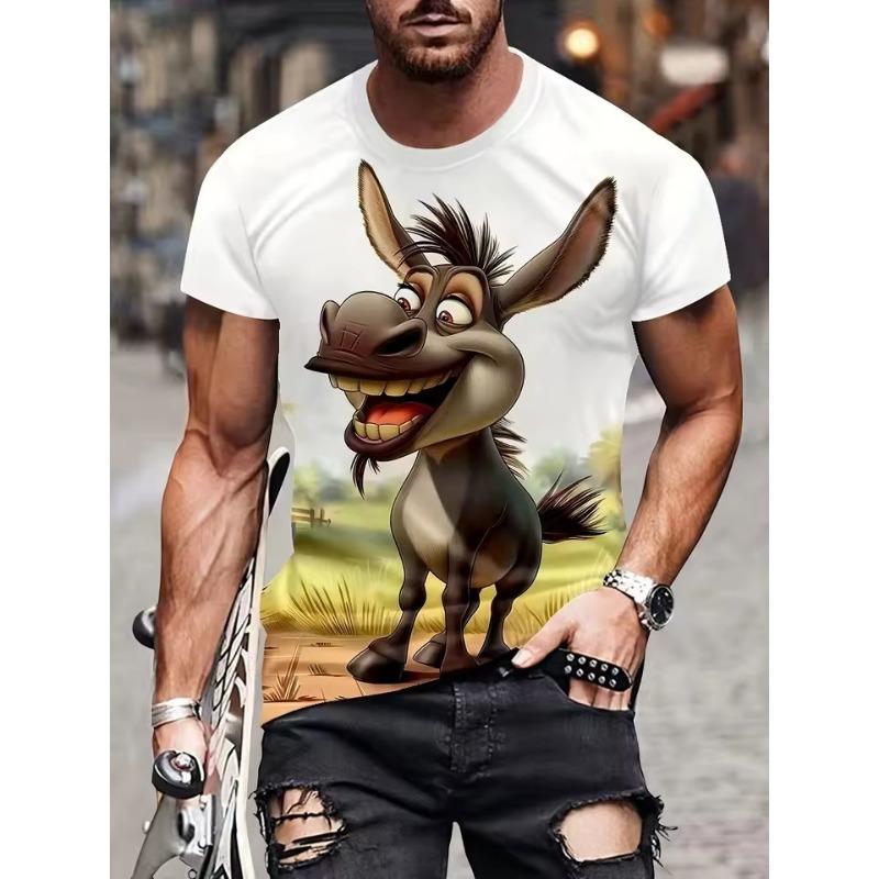 

Monster Graffiti Art Graphic T-Shirt for Men Funny Animal 3D Printed Tees Summer Casual O-Neck Top Street T Shirts Short Sleeves 6XL