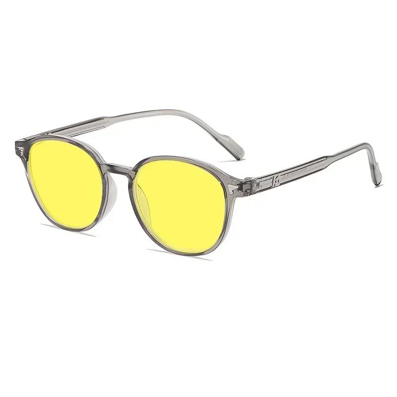 

New Retro Night Vision Anti-Blue Light Glasses Unisex Gaming Eyewear for Computer Competitive Gaming Classic Driving Eyeglasses серый