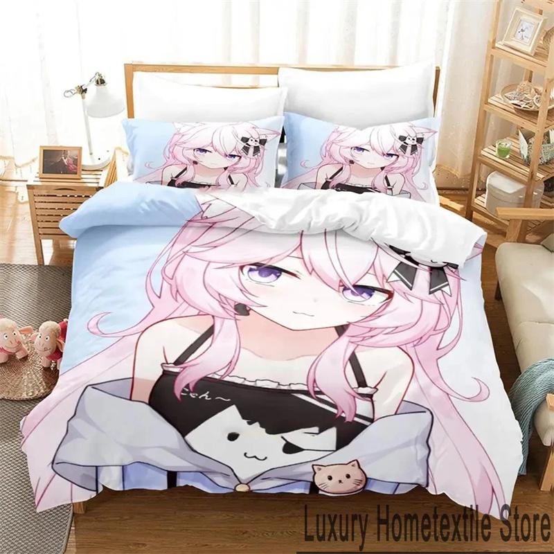 3D Print Anime Nyatasha Nyanners Duvet Cover Set King Queen Double Full Twin Single Size Kids Teens Bedding
