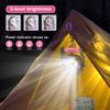 Charging+lighting+fan 3 In 1 Electric Camping Fan, Portable Tent Fan with LED Lantern Suitable for Barbecue or Travel Operation Fan