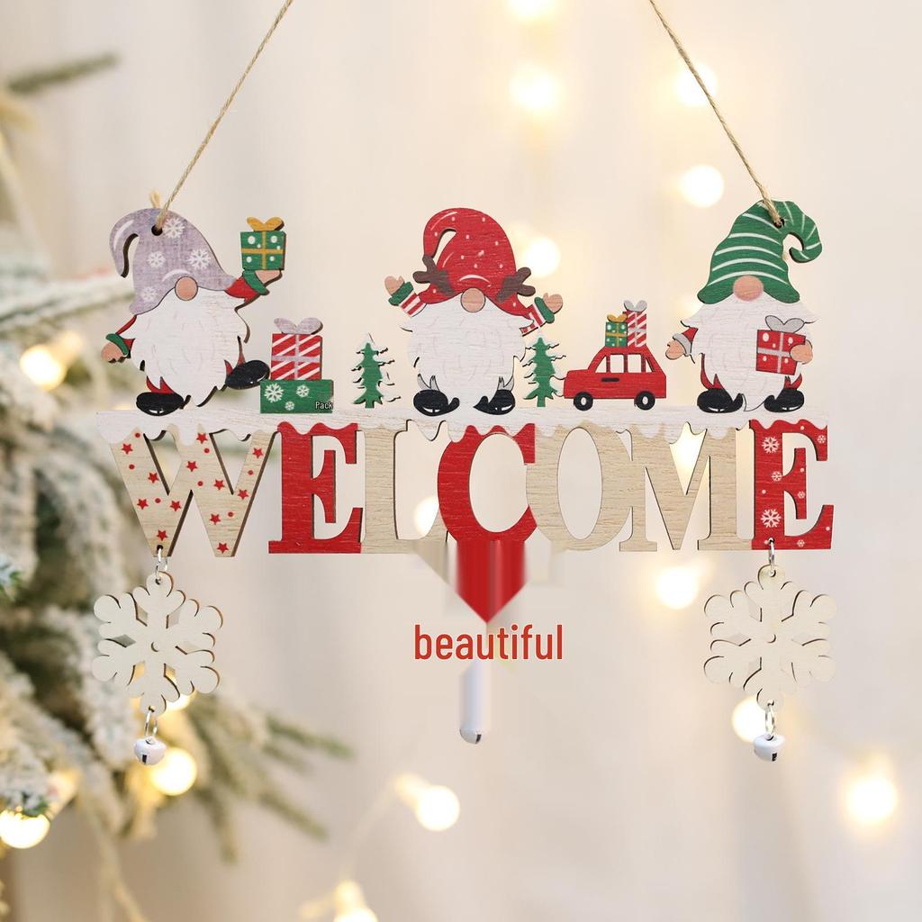 2027 Wooden Christmas Ornaments: Creative Santa Claus & Snowman Pendants for Trees